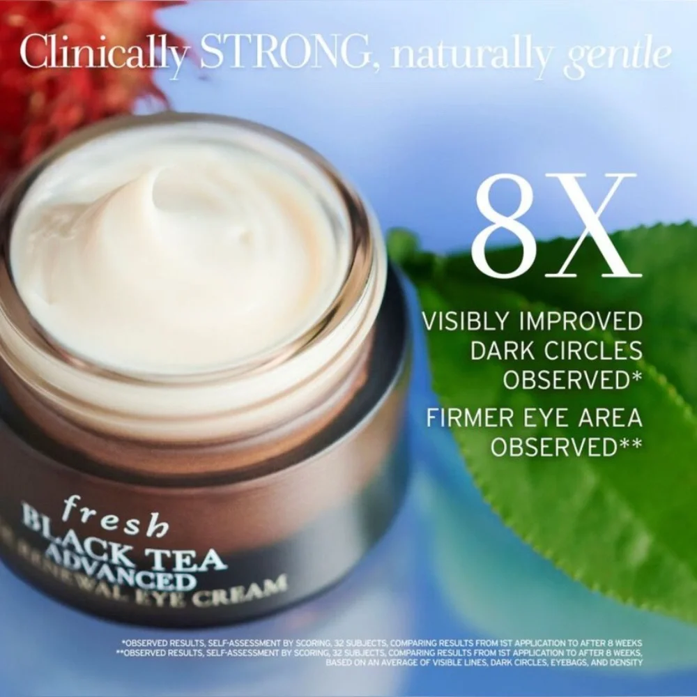 NEW Fresh Black Tea Advanced Age Renewal Eye Cream 15 mL New in box full size